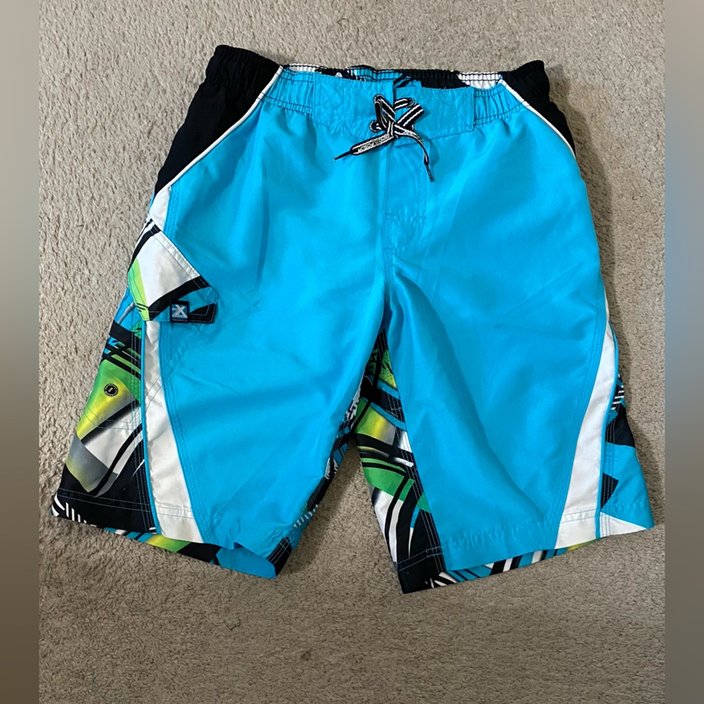ZeroXposur Black and Blue Shorts 10/12 medium